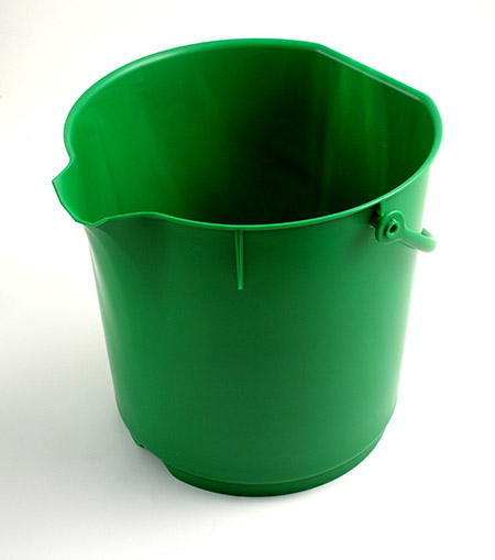 Lebensmitteleimer, extra stark, grün 15Ltr. Kunststoff PP, mit Liter