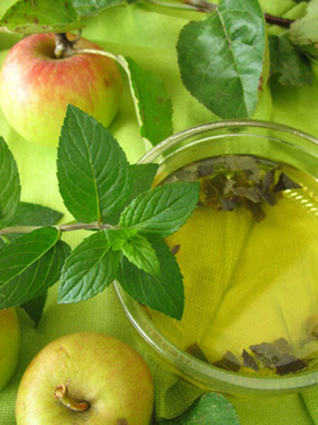 Kannenbeutel Apfel und die 7