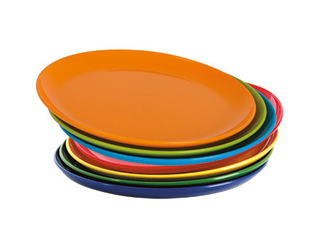 Dessertteller flach, 19cm, blau, Polypropylen
