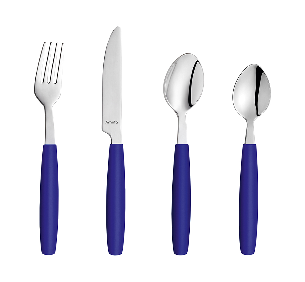 Dessertbesteck PIXEL, royalblau, 19,5cm,