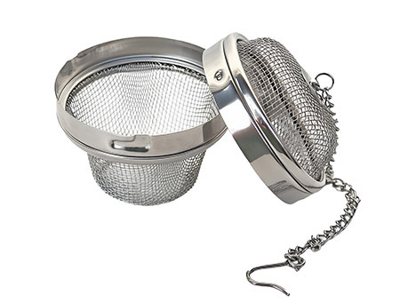 Tee- und Gewürzkugel oval, 6,3cm, mit Kette