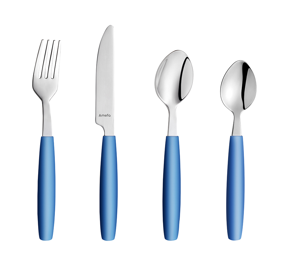 Dessertbesteck PIXEL, blue lagoon, 19,5cm,