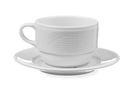 Untertasse 14,7cm, SATURN, Porzellan weiß