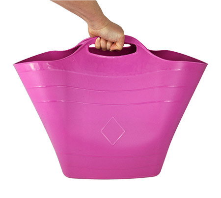 Tragekorb flexibel pink, 25L Kunststoff PP