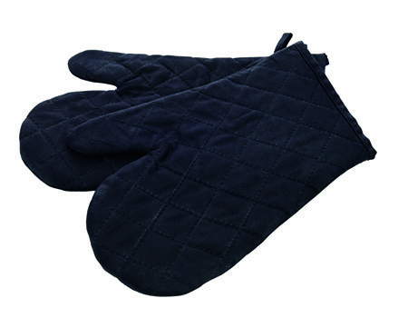Hitzefausthandschuhe, schwarz, 32cm, Einheitsgröße