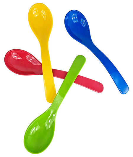 Salat-/Servierlöffel, gelb, 23,5cm, SAN