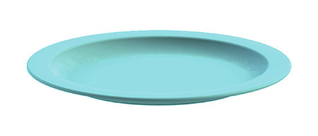 Teller flach, 24cm, hellblau, PBT