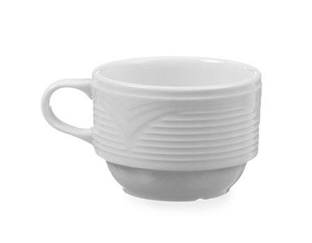 Obertasse 170ml, SATURN, Porzellan weiß