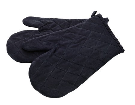 Hitzefausthandschuhe, schwarz, 44cm,