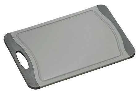 Schneidbrett grau/dunkelgrau, 36,5x25x0,9cm,