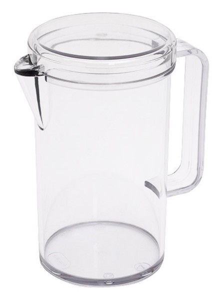 Kanne mit Deckel, 1,3L, transparent