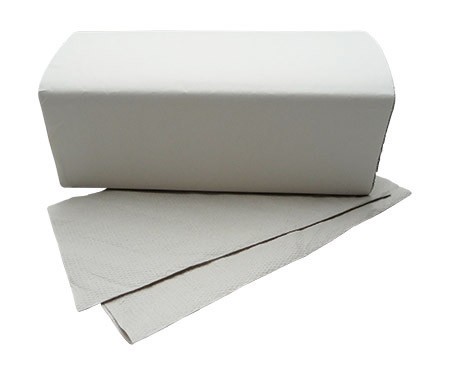 Falthandtücher naturweiß, ZZ-Falz, 1-lagig,