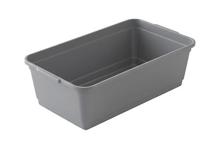 Miniwanne rauchgrau, L 25 x B 15 x 8cm, Inhalt 2 L