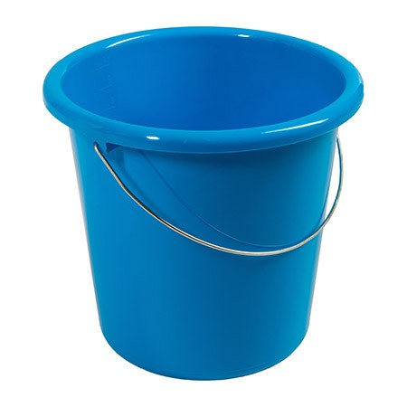 Haushaltseimer blau, 10Ltr. mit Metallbügel