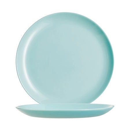 Teller flach light turquoise, 25cm, ohne Fahne