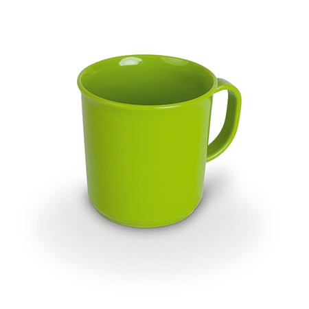 Henkelbecher, 0,2l, hellgrün, Ø 7cm, H 7,5cm