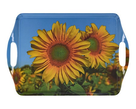 Tablett Sonnenblumen, Kunststoff Melamin