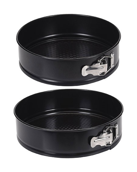 Springformen-Set, 2-teilig, schwarz