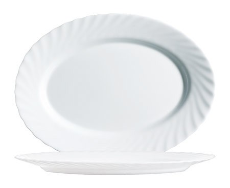 Platte oval, 29x21,4cm, Trianon Uni weiß