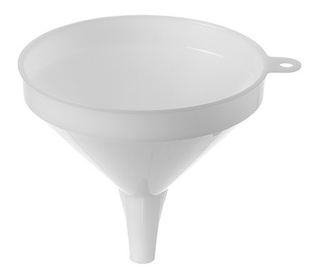 Trichter, Ø13cm, Kunststoff, weiß, Höhe 11,7cm