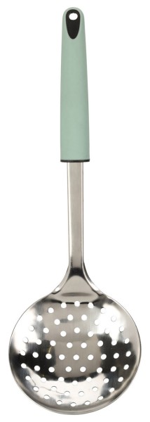 Schaumlöffel Edelstahl 33cm, grün,