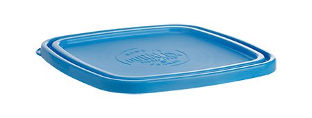 PE-Deckel blau, Lys Carré 17,1x17,1cm