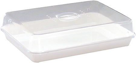 Frischhaltebox mit Deckel, weiß/klar