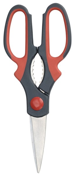 Mehrzweckschere schwarz/rot, Länge 20cm