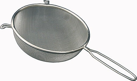 Passiersieb, Ø10cm, Edelstahl, mit Drahtgriff