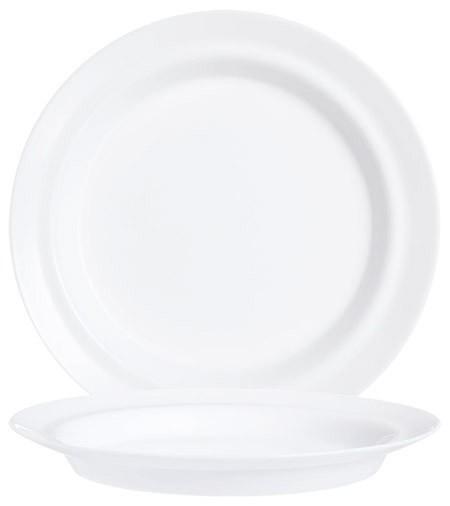 Teller halbtief, 23cm, Autonomy White