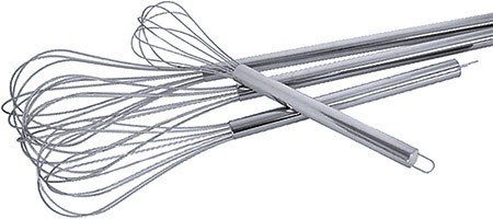 Rührbesen 18/10 Edelstahl, 100cm