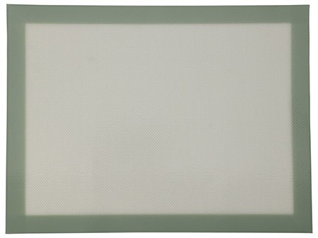 Silikon-Backmatte, Rand grün, 40x30cm