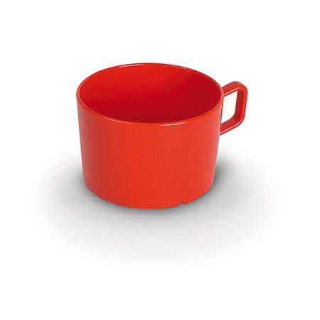 Tasse, 0,2l, rot, Ø 7,5cm, H 5cm