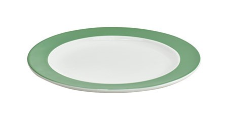 Dessertteller Ø 19cm grün, mit Fahne