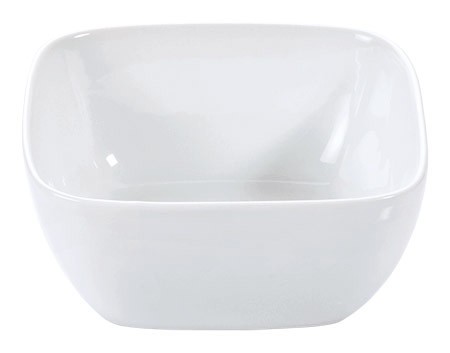 Gemüse-/Kartoffelschüssel, eckig Porzellan weiß