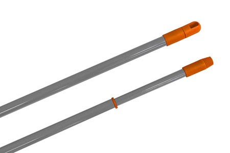 Teleskopstiel 75 bis 130cm, grau/orange