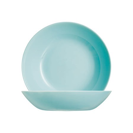 Teller tief light turquoise, 20cm, ohne Fahne