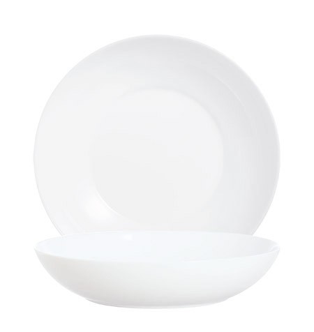 Teller tief Apy White 20cm, Hartglas