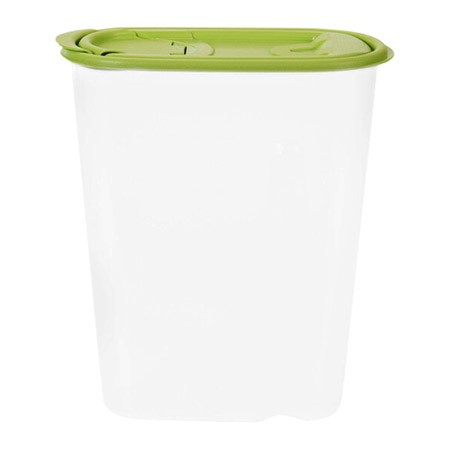 Streudose 2,2L, transparent/grüner Deckel