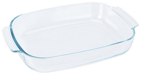 Auflaufform Glas rechteckig 38x25cm, 3,8l,