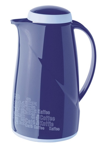 Isolierkanne 1L, COFFEE BREAK Wave blau helios