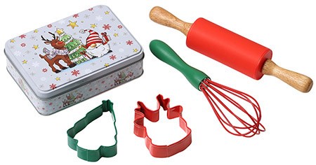 Kinder Back-Set, 5-teilig, Weihnachts-Keksdose