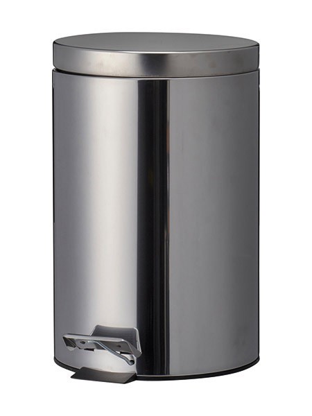 Treteimer Edelstahl, 12Ltr., Metallgehäuse