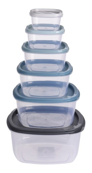 Vorratsboxen 6tlg. 0,2L, 0,4L, 0,7L, 1,1L, 2L,3,3L