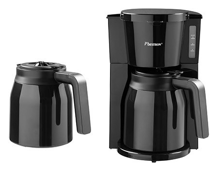 Kaffeemaschine mit 2 Thermokannen, 900W, schwarz