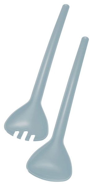 Salatbesteck-Set 2-teilig, blau, Länge 26cm,