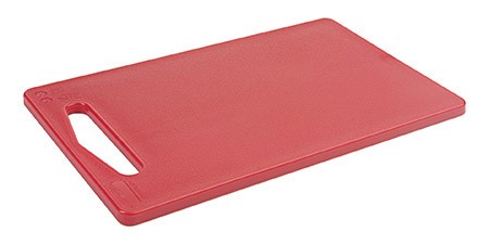 Schneidbrett klein HACCP, rot 25x15x1cm