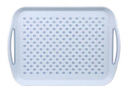 Tablett mit Anti-Rutsch Noppen, hellblau