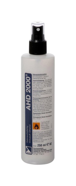 Hände-/Hautdesinfektion AHD 2000, 250ml Flasche