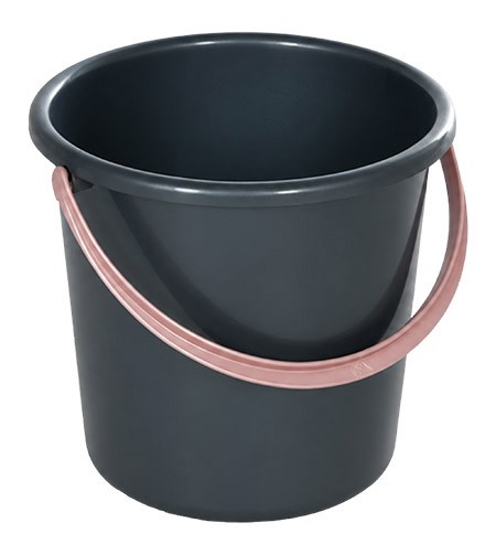 Eimer anthrazit, 5 Liter, Kunststoff Polypropylen